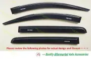 Weather Shields for 03/15-10/23 Mitsubishi Triton MQ MR DUAL CAB Tinted Black
