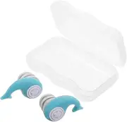 Toddmomy Waterproof Noise Reduction Earplugs Silicone for Swimming Sleep Concerts Study Comfortable Anti-drop Sleep Blocking Earplugs for Women
