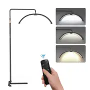 Andoer HD-M5X 36W Floor LED Video Light Half-moon Shaped Fill Light 3000K-6000K Dimmable with-yzy black AU Plug