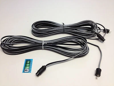Speaker cables for Bang & Olufsen - PAIR are 6 meters 2 pin din - New - $29.50