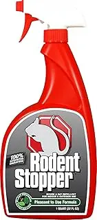 Messina Wildlife Rodent Stopper Mouse & Rat Repellent - Safe & Effective, All Natural Food Grade Ingredients; Repels Mice and Rats; Ready to Use, 32 oz. Trigger Spray Bottle
