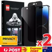 Screen Protector For iPhone 16 16e 15 14 13 12 11 Pro Max XR Anti-Spy Privacy
