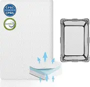 Lisara Pack and Play Mattress, 38 x 26 Pack N Play Mattress for Babies and Toddlers, Dual Sided Gel Memory Foam with Waterproof, Removable and Breathable Ice Silk Cover