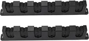 MEZOKUCEL Horizontal Fishing Rod Storage Rack Holder Wall Mount,6 Fishing Pole Holder Wall Fishing Rod Storage Fixed Stand ，Fishing Rod Holder Wall Mount Fishing Rod Holder (Black)