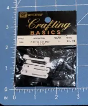 Vintage Westrim Crafting Basics 1 1/4” PIN BACK 4 Pieces Jewelry Craft 5881 NOS
