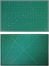 JKCrafts Self Healing Cutting Mat A1-60x90cm, Improved PVC, 5Ply, 2 Side Prints, Metric and Imperial, Green - Cutting Mats for Crafts, Quilting - Large Cutting Mat for Sewing, Rotary Cutting Mat