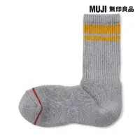 在飛比找momo購物網優惠-【MUJI 無印良品】男棉混保暖厚織直角襪(共6色)