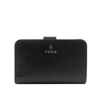 在飛比找環球Online優惠-【FURLA】Camelia 拉鍊零錢袋釦式中夾(黑色)