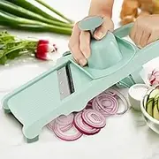 Mandolin Food Slicer for Kitchen, Foldable Vegetable Slicer Chopper Space Cutter Saving Veggie Slicer Practical Mandolin Cutter Easy to Use Mandolin Cutter Slicer Multifunctional Mandolin Shredder