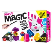 Happy Magic 100 Tricks Magician Show Kids/Family Interactive Play Set 5y+