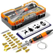 Wood Burning Kit Professional Pyrography Wood Burning Tool, Wood Burner Kit w...