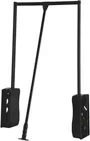 Pull Down Wardrobe Lift Collapsible Closet Rod Aluminium Retractable Cabinet Rail Lifter Hanger Organizer Storage System, Width Adjustable,600~830mm FANDIAO