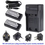 2X NP-FC11 FC10 Battery+charger for Sony Cyber-shot DSC-P8 DSC-P8L DSC-P9 DSC-V1