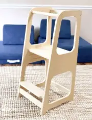 Toddler Stool Tower Kitchen Buddy Kids Step Ladder Wooden Stool Safety Helper