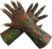 [Generic] Long Rotted Zombie Gloves, Monster Hands Gloves, Zombie Flesh Large Gloves Hands, Zombie Gloves for Halloween Party