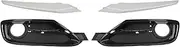 GRCFUMO 1 Pair Front Bumper Fog Light Grille Trim, High Strength Left Right Fog Light Cover, Sturdy Fog Lamp Grille Cover Cap for 3 Series F30 F31 2011 to 2015