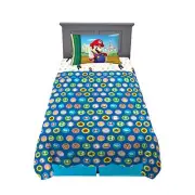 Kids Bedding Super Soft Microfiber Sheet Set, 3 (3 Piece) Twin Size Mario