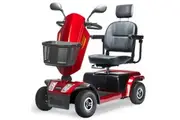 EQUIPMED VentureCruise Mobility Scooter, S-XXL comfortable size for all riders, 30km Max Range, 180kg capacity, Red