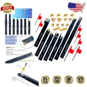 High-Performance Lathe Turning Tools: 21-Piece Set with Boring Bars & Wrenches