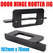 102*76mm Door Hinge Router Jig Door Hinge Cutting Jig For Rotary Tool Aluminium