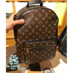 LV JOSH 背包 M41530 MONOGRAM MACASSAR 傳統字紋配黑色皮革