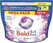 Bold 3in1 Pods Lavender & Camomile Washing Liquid Capsules 55 Washes with A Touch Of Lenor Long Lasting Freshness