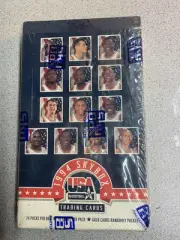 1994 Skybox USA Basketball Cards 24 Packs Factory Sealed Hobby Box Team USA Shaq