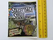 Beer STICKER ~ FIGUEROA Brewing Co Stagecoach Stout ~ Buellton, CALIFORNIA