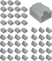 50PCS RJ45 Connectors Anti Dust Cover Cap Protector Ethernet Cable Plug Protective Case for Printer Indoor Outdoor RJ45 Pass Through Connector Network Cat5e Cat6 Cat7 Internet LAN Patch Cord