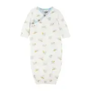 Mud Pie Noah's Ark Printed Boys Gown 0-3 Months