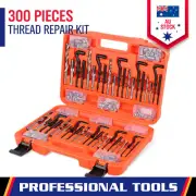 300-Piece Metric & Imperial Thread Repair Kit HSS Drill Helicoil Tap Insert Tool