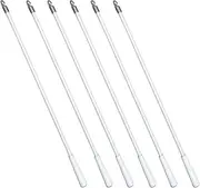 INCAUCA 6 Pack Blind Wand with Metal Hook, 12 Inch White Fiberglass Window Blind Tilt Wand, Vertical Blind Wand Control Replacement, Blind Rod Replacement, Blind Opener Stick