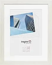 Hampton Frames COLUMBIA A4 (21x30cm) White Picture Poster Photo Frame with Mount Plexi (Non-Glass) COLA4WHNGX