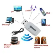 Car USB Bluetooth Wireless Stereo Audio Music Speaker Adapter --us Receiv M6W3
