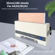 220V 35mm Small Book Binding Machine Electric Hot Melt Glue Binder F/A4 A5 B5 A3