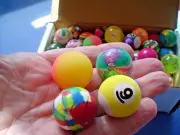 SUPER-BALL LOT OF 16 VENDING MACHINE CAT TOYS 1" VARIETY OF TYPES & DESIGNS