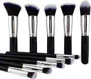 NAKED PLUS Makeup Brushes Set Tool Pro Foundation Eyeliner Eyeshadow (Black)