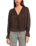 Fifteen Twenty Kayla Tie Front Blouse