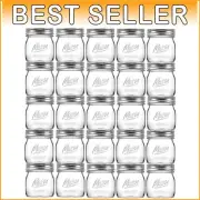 24 Pack 8 oz Airtight Mason Jars with Lids - Perfect for Preserving and Gifts