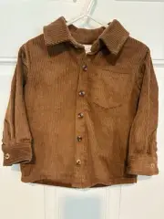 Mud Pie Boys' Corduroy Longsleeved Shirt 12– 18 Months