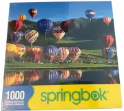Puzzle Sealed Hot Air Balloons 1000 Pieces Rainbow Colorful Springbok Puzzles
