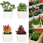 Lotus Bonsai Artificial Mini Plants Fake Flowers Floral Craft Succulents