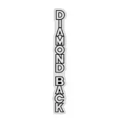 Diamond back - Black - Vertical - Stem decal - Old school bmx