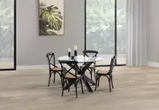 PROMENADE 5 Piece Dining Suite with Bordeaux Dining Chairs