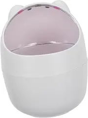 PartyKindom 1Pc Mini Desktop Waste Bin with Shake Lid Cute Cartoon Design Small Rubbish Container for Home Office Multi Functional Trash Can for Desk