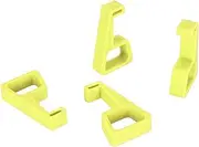 Bracket Cooling Feet for PS4 Slim Console, Game Console Horizontal Holder, Horizontal Heighten Support Feet Stand Cooling Legs Bracket Console Holder for PS4 Slim Accessories (Yellow)
