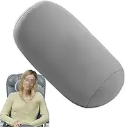 Microbead Neck Support Pillow 12X6.3in Roll Throw Pillow Soft Neck Waist Back Support Cylindrical Pillows for Sofas, Beds, Chairs, Cars(Color 2)