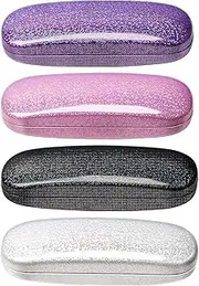 [ZONLY] Eyeglasses Case,(4 Piece) Unisex Hard Shell Eyeglasses Cases Protective Case For Glasse
