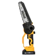 Oppsbuy 8/6 inch Mini Chainsaw, 21V Portable Cordless Chainsaw with Safety Lock, 6000r/min Brushless Motor for Tree Branch Cutting, Pruning, Gardening (2 Chains + Tool Kit Included)