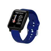 Catzon F29 HD Smart Watch with Temperature Heart Rate Blood Oxygen Monitor-Blue